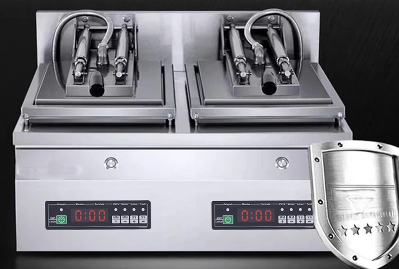 Stainless steel fried dumpling machine