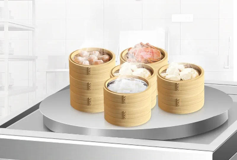 Large-capacity dim sum steamer