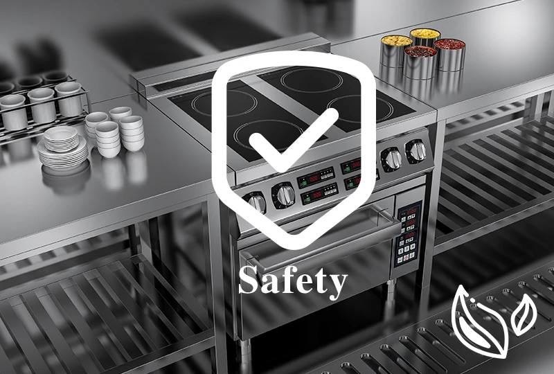 Safe and energy-saving commercial induction cooker