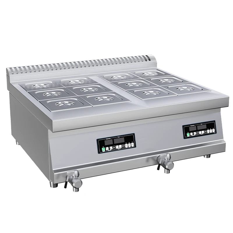 Stainless steel Commercial Electric Food Warmer with adjustable temperature and spacious interior for keeping food hot.