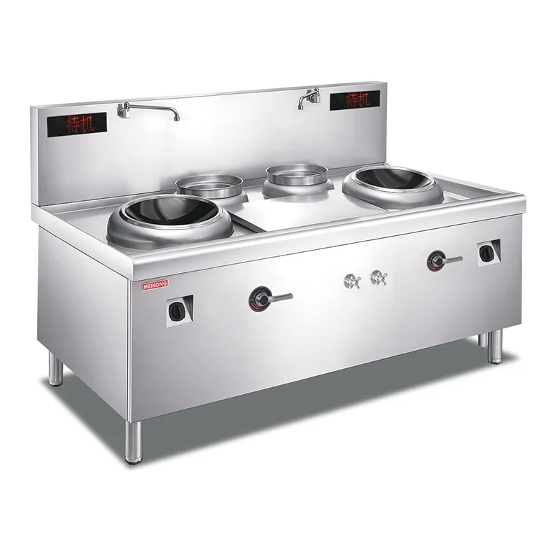 Commercial wok range for high-heat professional cooking