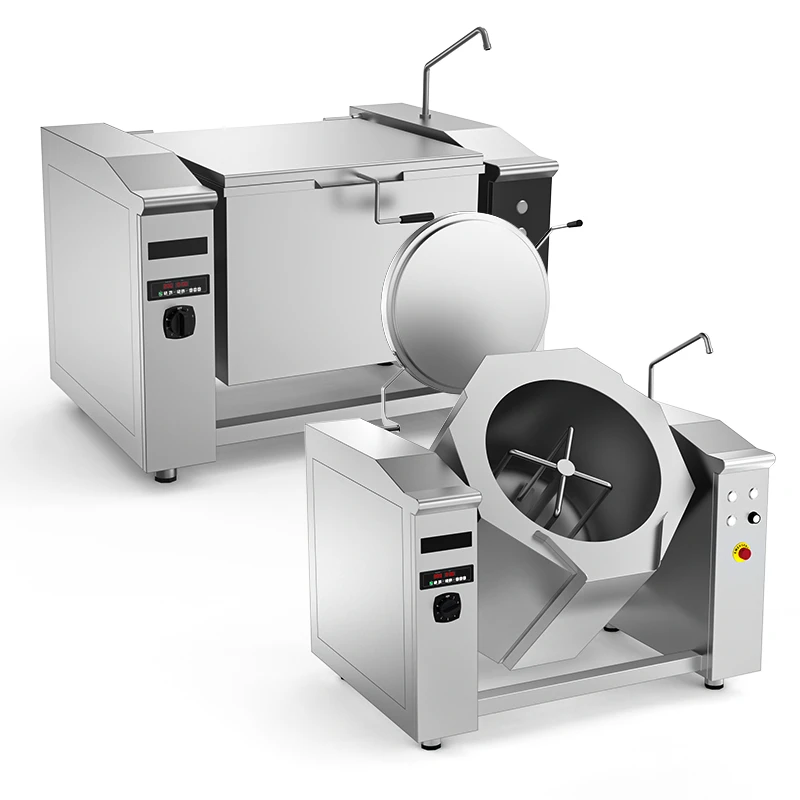 Commercial Tilting Bratt Pan & Boiling Pan for efficient cooking with easy tilting and even heat distribution in professional kitchens.