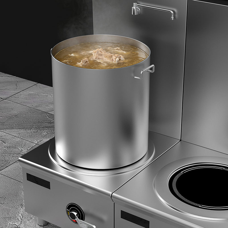 Commercial Soup Pot Stove for Professional Kitchen Cooking