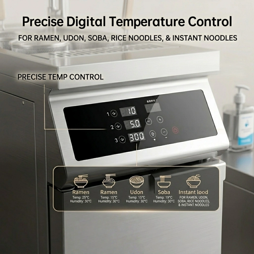Digital Temperature Control Commercial Noodle Cooker