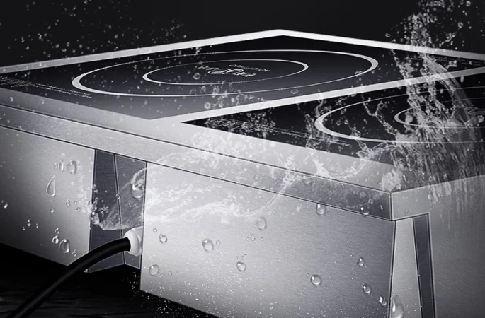 commercial induction range